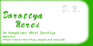 dorottya merei business card