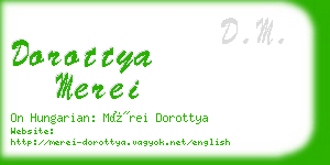 dorottya merei business card